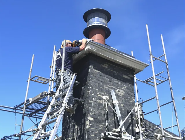 Sturdy chimney crown finished by Brunswick Chimney Sweep in Brunswick, OH