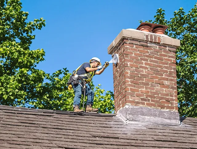 Brunswick Chimney Sweep performing an inspection with advanced tools in Brunswick, OH