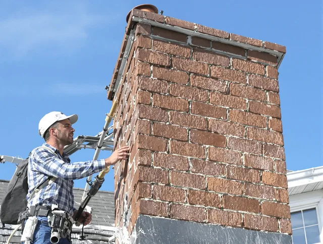 Brickwork for a chimney rebuild by Brunswick Chimney Sweep in Brunswick, OH