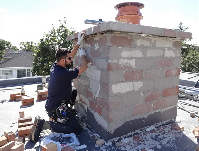 Advanced chimney repair process by Brunswick Chimney Sweep in Brunswick, OH