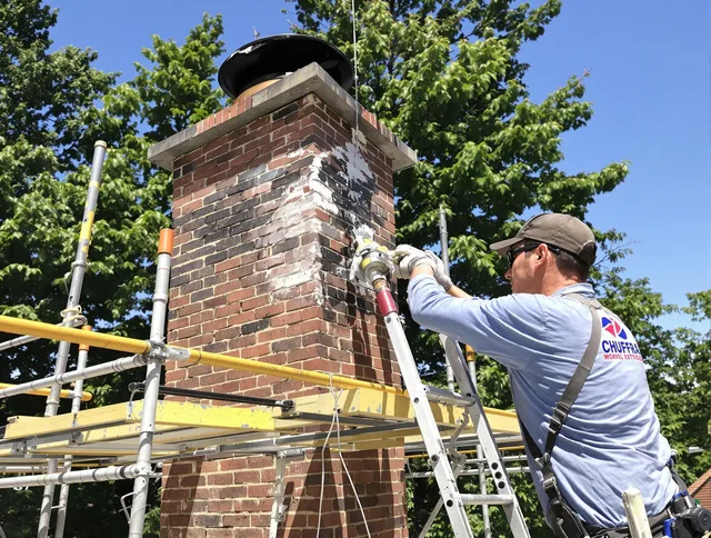 Structural chimney repair by Brunswick Chimney Sweep in Brunswick, OH