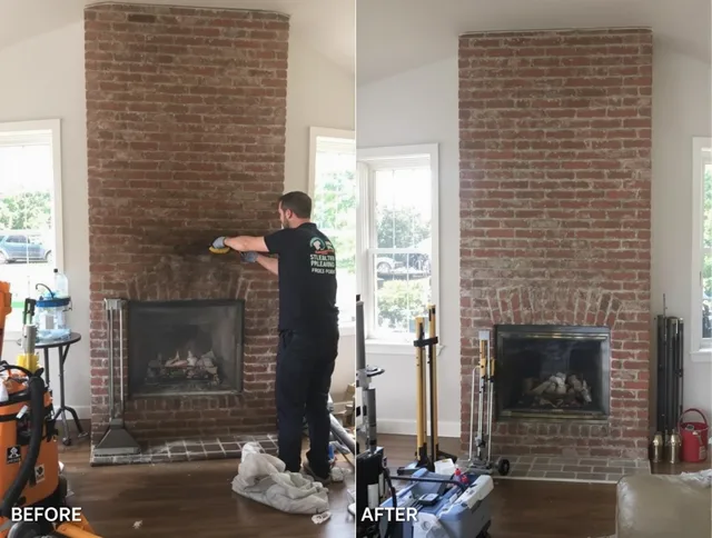 Finished chimney sweeping service by Brunswick Chimney Sweep in Brunswick, OH