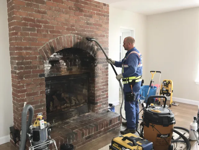 Brunswick Chimney Sweep expert performing detailed chimney sweep in Brunswick, OH