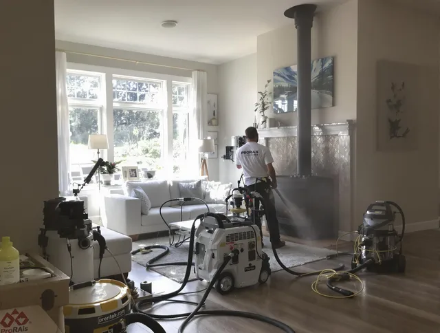 Soot removal service by Brunswick Chimney Sweep for a fireplace in Brunswick, OH